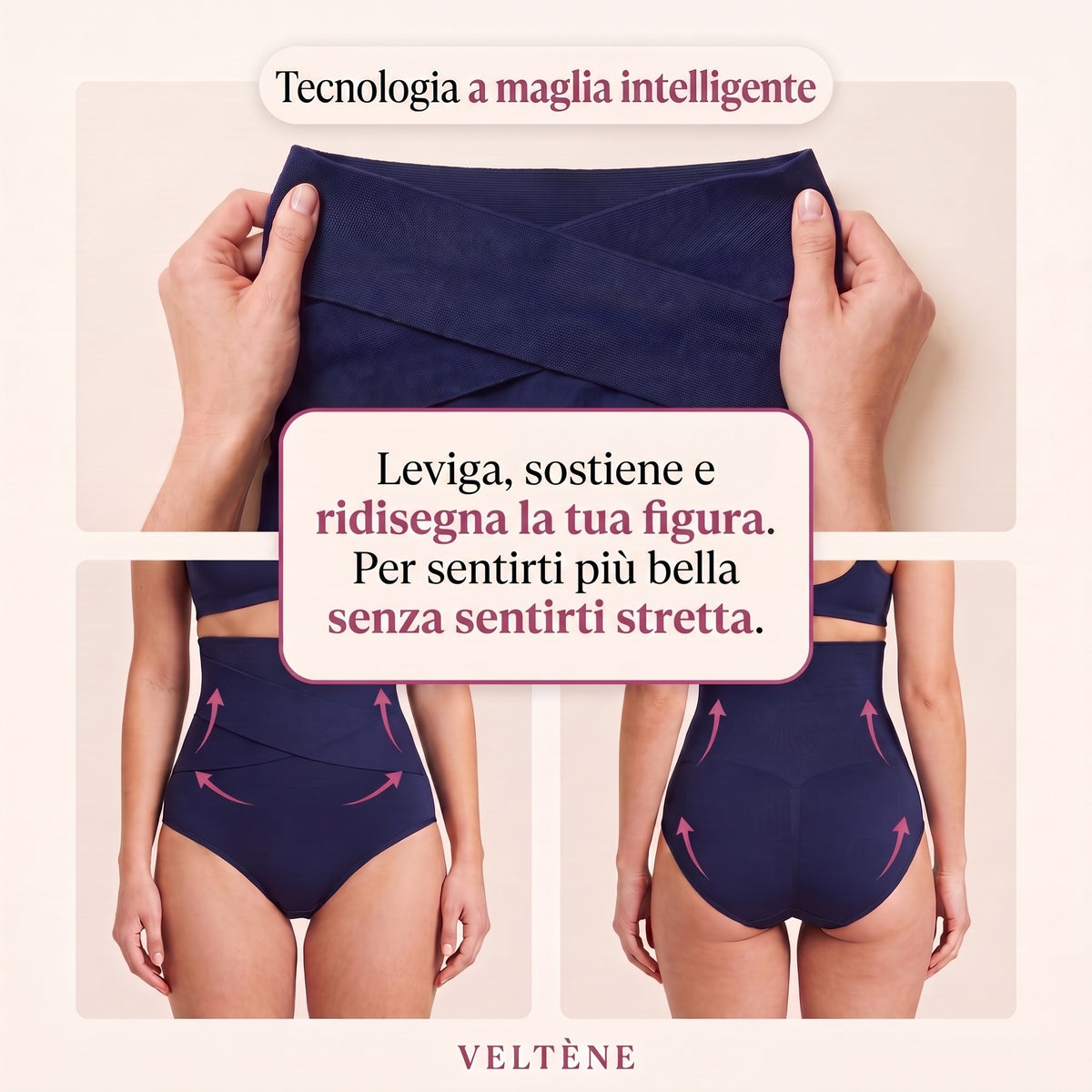 Mutanda modellante a vita alta