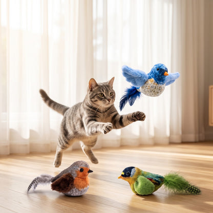 Oiseau volant interactif pour chat