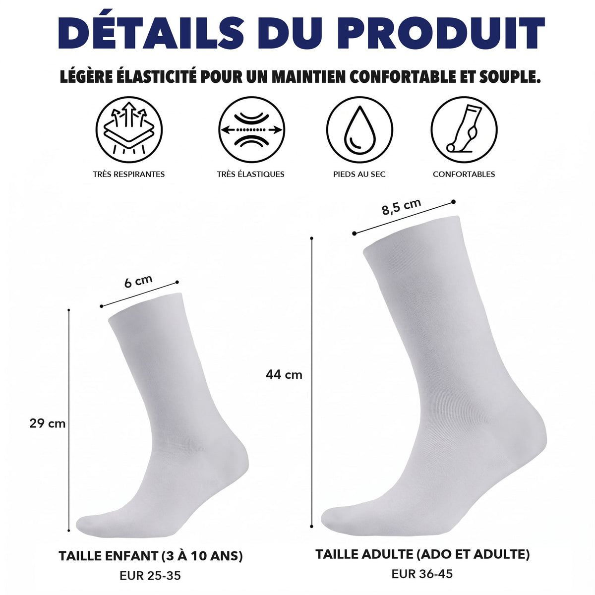 Chaussettes personnalisées « Chut… je lis » – Cadeau pour les amoureuses des livres