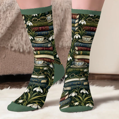 Chaussettes personnalisées « Chut… je lis » – Cadeau pour les amoureuses des livres