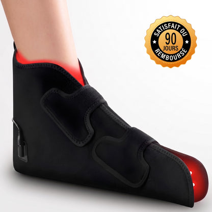 Chausson chauffant à LED lumière rouge