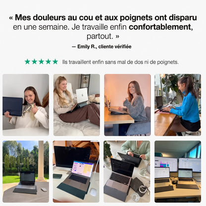 Support ordinateur ergonomique 4 en 1