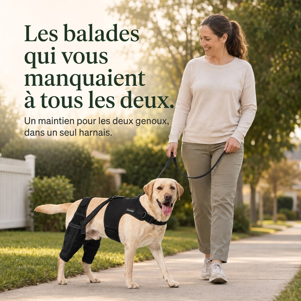 Genouillère double pour chien
