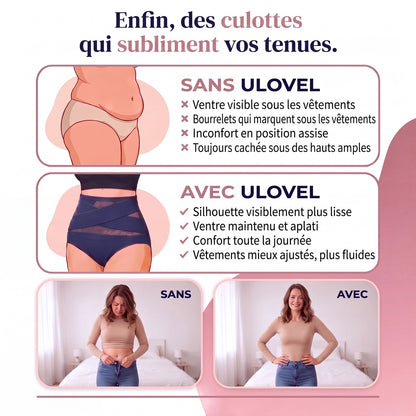 Sans et avec la culotte gainante Ulovel