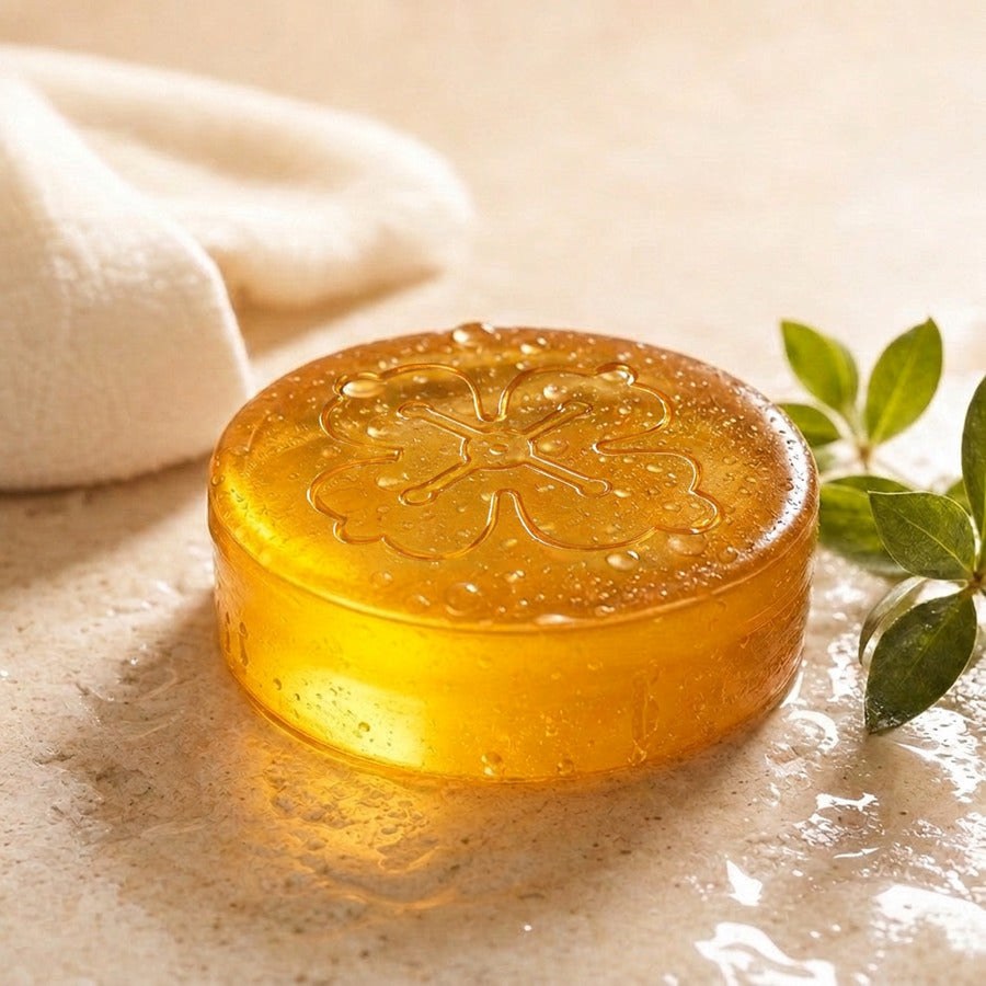Savon ambré Ulovel, à la sortie de la douche